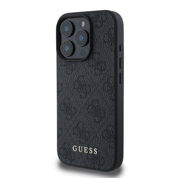 Guess GUHCP16LG4GFGR iPhone 16 Pro czarny/black HC PU 4G Classic