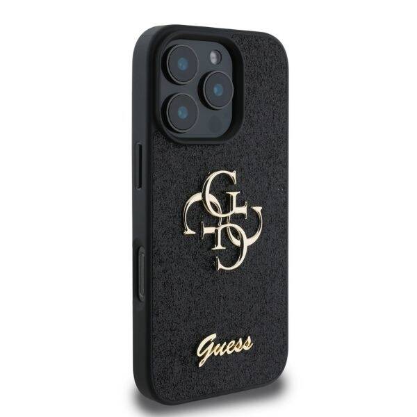 Guess GUHCP16LHG4SGK iPhone 16 Pro 6,3" czarny/black HC Fixed Glitter Big 4G