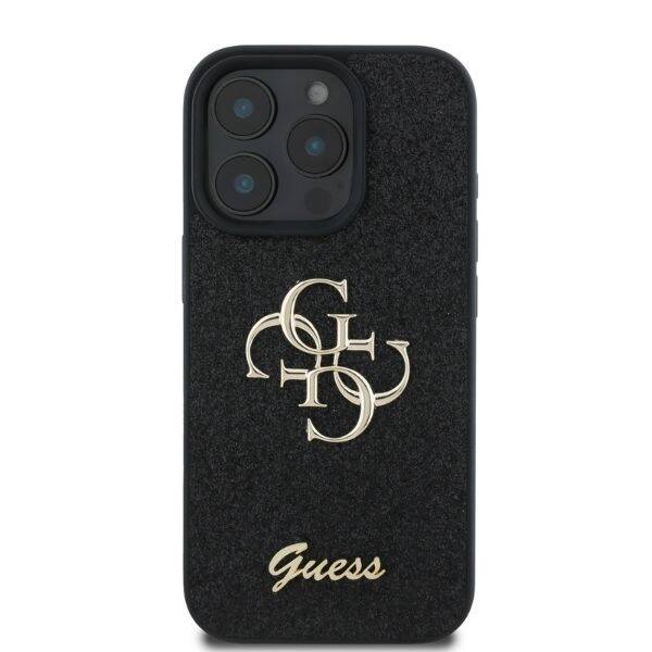 Guess GUHCP16LHG4SGK iPhone 16 Pro 6,3" czarny/black HC Fixed Glitter Big 4G