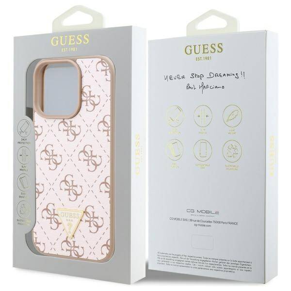 Guess GUHCP16LPG4GPH iPhone 16 Pro 6.3" biały/white hardcase New 4G Triangle