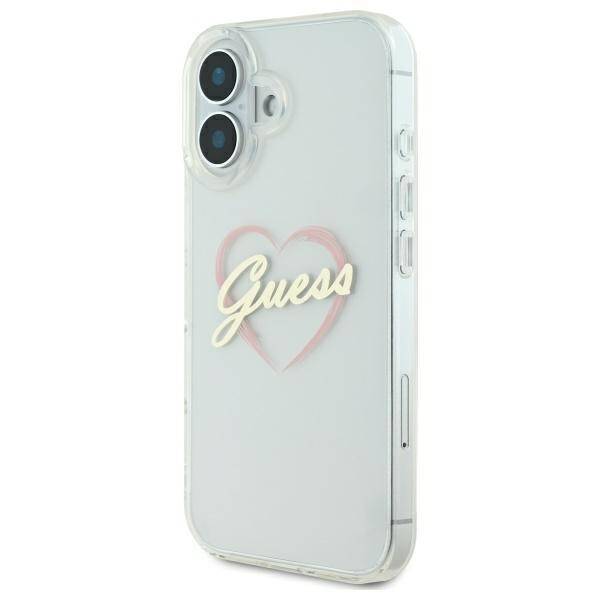 Guess GUHCP16MHCHGSPT iPhone 16 plus 6.7" przeźroczysty/transparent hardcase IML Heart