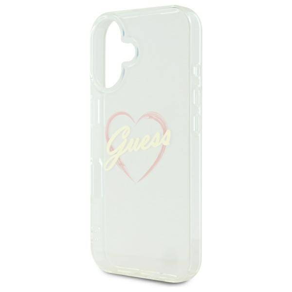 Guess GUHCP16MHCHGSPT iPhone 16 plus 6.7" przeźroczysty/transparent hardcase IML Heart