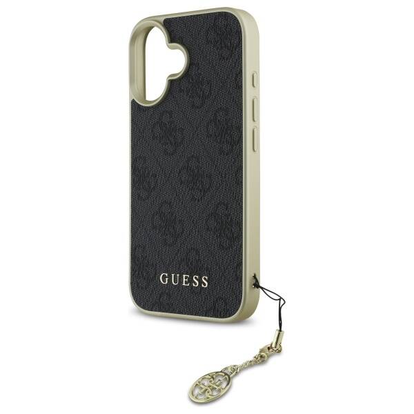 Guess GUHCP16SGF4GGR iPhone 16 6.1"       czarny/black hardcase 4G Charms Collection