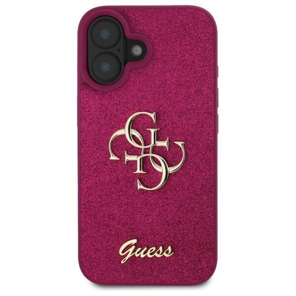 Guess GUHCP16SHG4SGU iPhone 16 6.1"       fioletowy/lpurple hardcase Fixed Glitter Big 4G