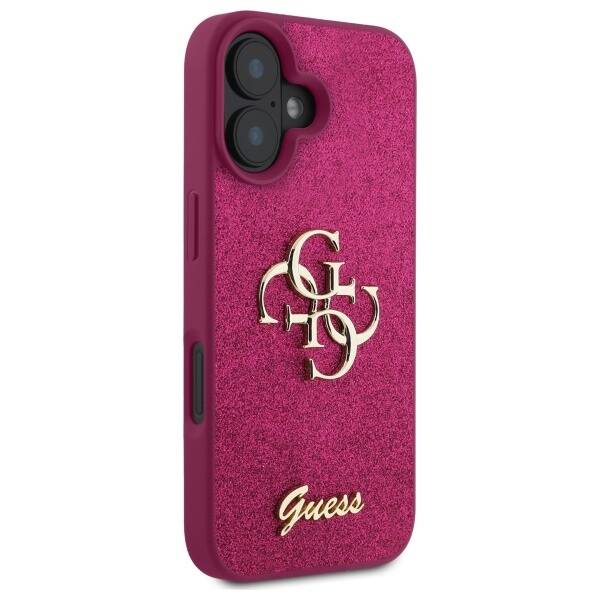 Guess GUHCP16SHG4SGU iPhone 16 6.1"       fioletowy/lpurple hardcase Fixed Glitter Big 4G