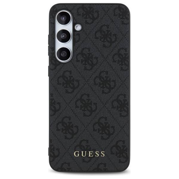 Guess GUHCS24FEG4GFGR S24 FE S721         szary/grey hardcase 4G Metal Gold Logo