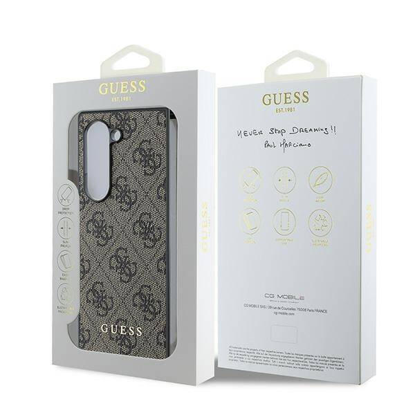 Guess GUHCZFD6GF4GBR Z Fold6 F956 brązowy/brown 4G