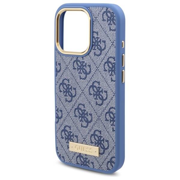 Guess GUHMP16LU4GPRB iPhone 16 Pro 6.3" niebieski/blue hardcase 4G Logo Plate MagSafe