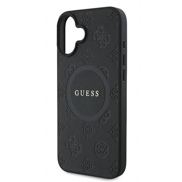 Guess GUHMP16MPSAPSMEK iPhone 16 Plus czarny/black HC MagSafe Safiano Peony Classic Logo