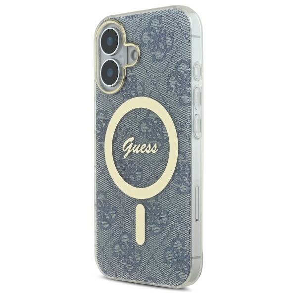 Guess GUHMP16SH4STB iPhone 16 6.1" niebieski/blue hardcase IML 4G MagSafe