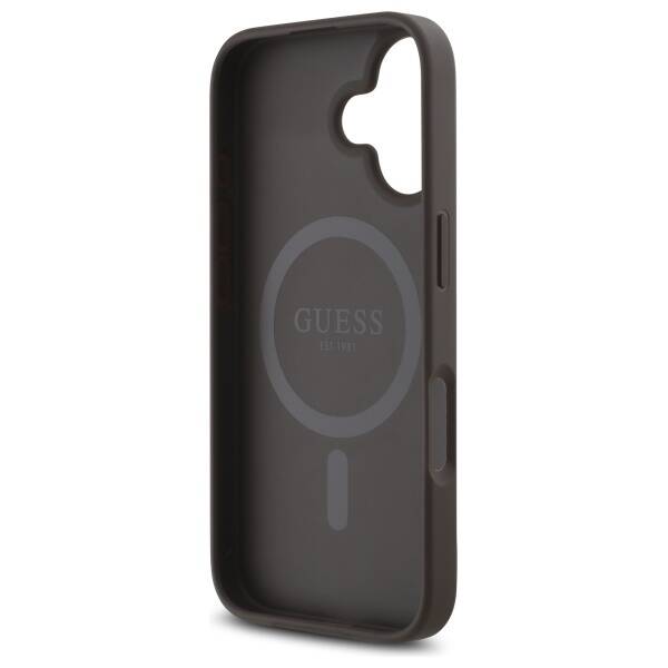 Guess GUHMP16SP4SM4MW iPhone 16 6.1"      brązowy/brown hardcase 4G Small Classic MagSafe