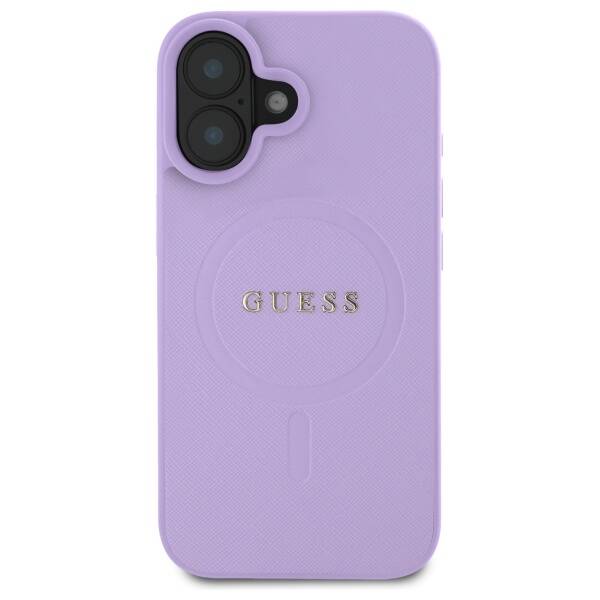 Guess GUHMP16SPSAHMCU iPhone 16 16 6.1" fioletowy/purple hardcase Saffiano MagSafe