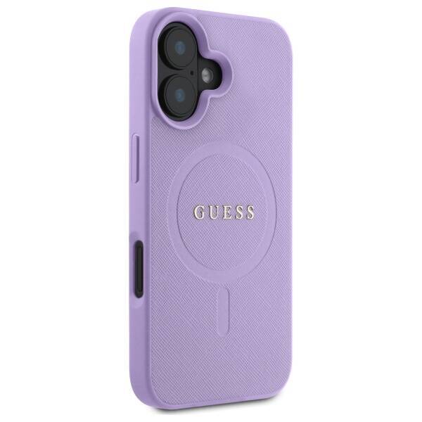 Guess GUHMP16SPSAHMCU iPhone 16 16 6.1" fioletowy/purple hardcase Saffiano MagSafe