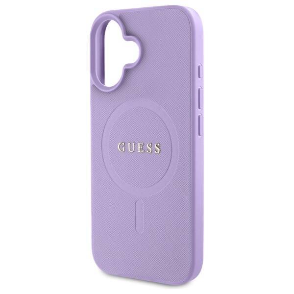 Guess GUHMP16SPSAHMCU iPhone 16 16 6.1" fioletowy/purple hardcase Saffiano MagSafe