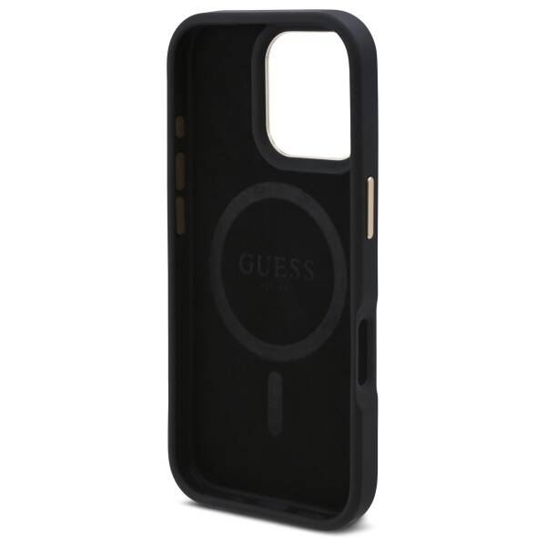 Guess GUHMP16XU4GPRK iPhone 16 Pro Max 6.9" czarny/black hardcase 4G Logo Plate MagSafe