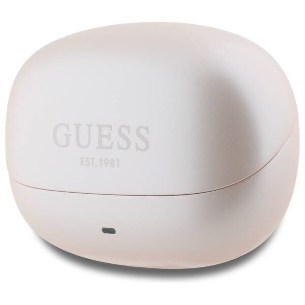 Guess słuchawki Bluetooth GUTWST88MCTGP   TWS + stacja dokująca różowy/pink Capsule Printed Logo