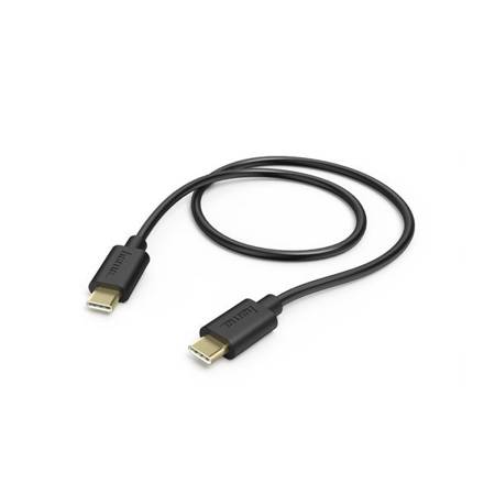 HAMA ŁADOWARKA SAMOCHODOWA, USB Type-C GNIAZDO, (PD), 3A, 18W CZARNA + KABEL Type-C 1,5 CZARNA