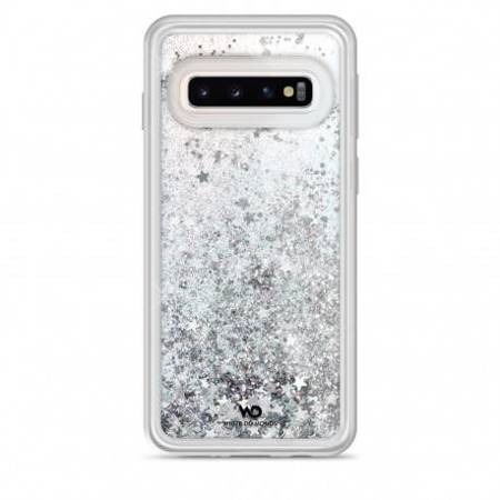 HAMA WHITE DIAMONDS SPARKLE CASE SAMSUNG GALAXY S10 SREBRNE GWIAZDKI