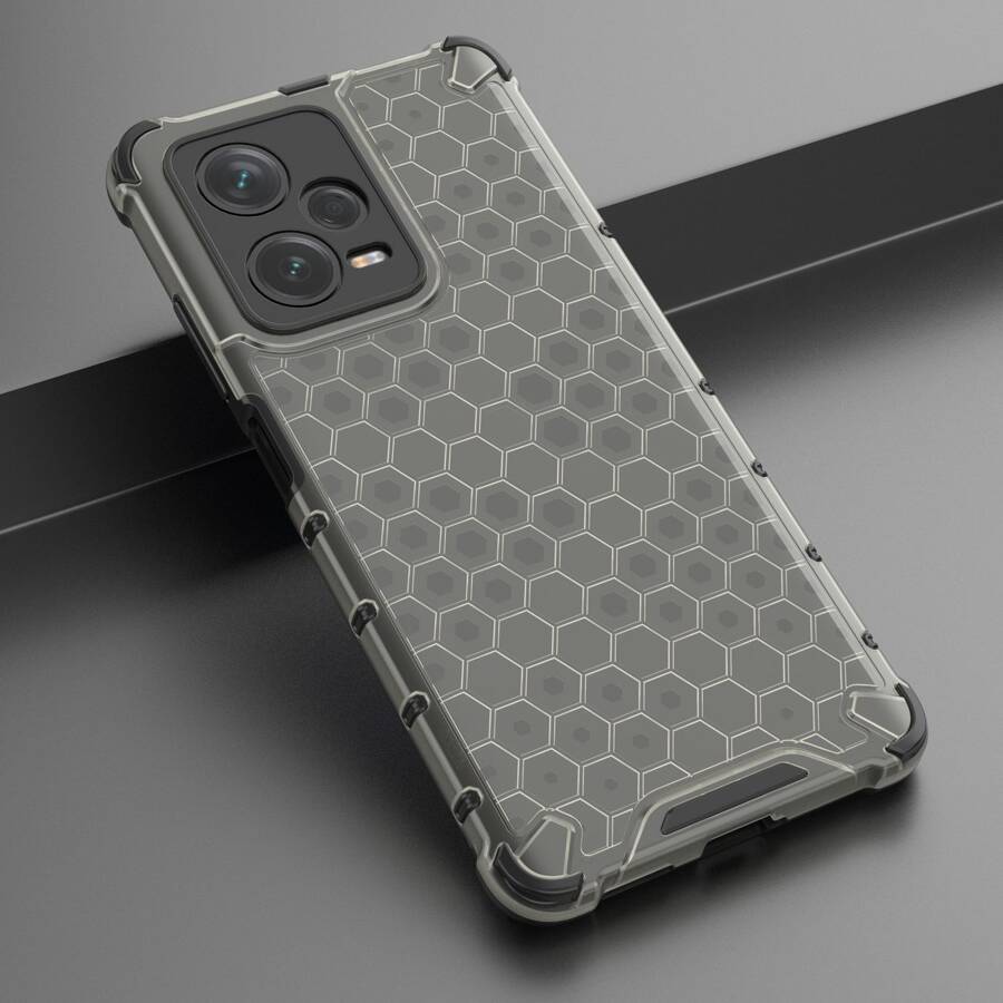 Honeycomb etui do Xiaomi Redmi Note 12 Pro+ pancerny hybrydowy pokrowiec czarne