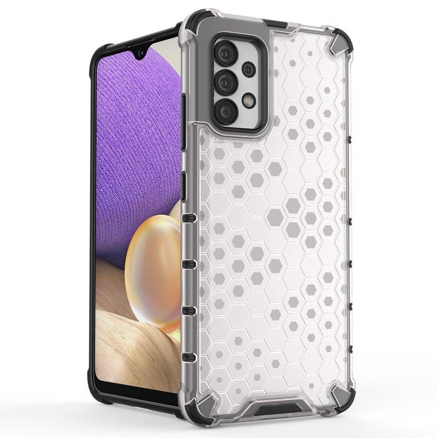 Honeycomb etui pancerny pokrowiec z żelową ramką Samsung Galaxy A13 5G niebieski