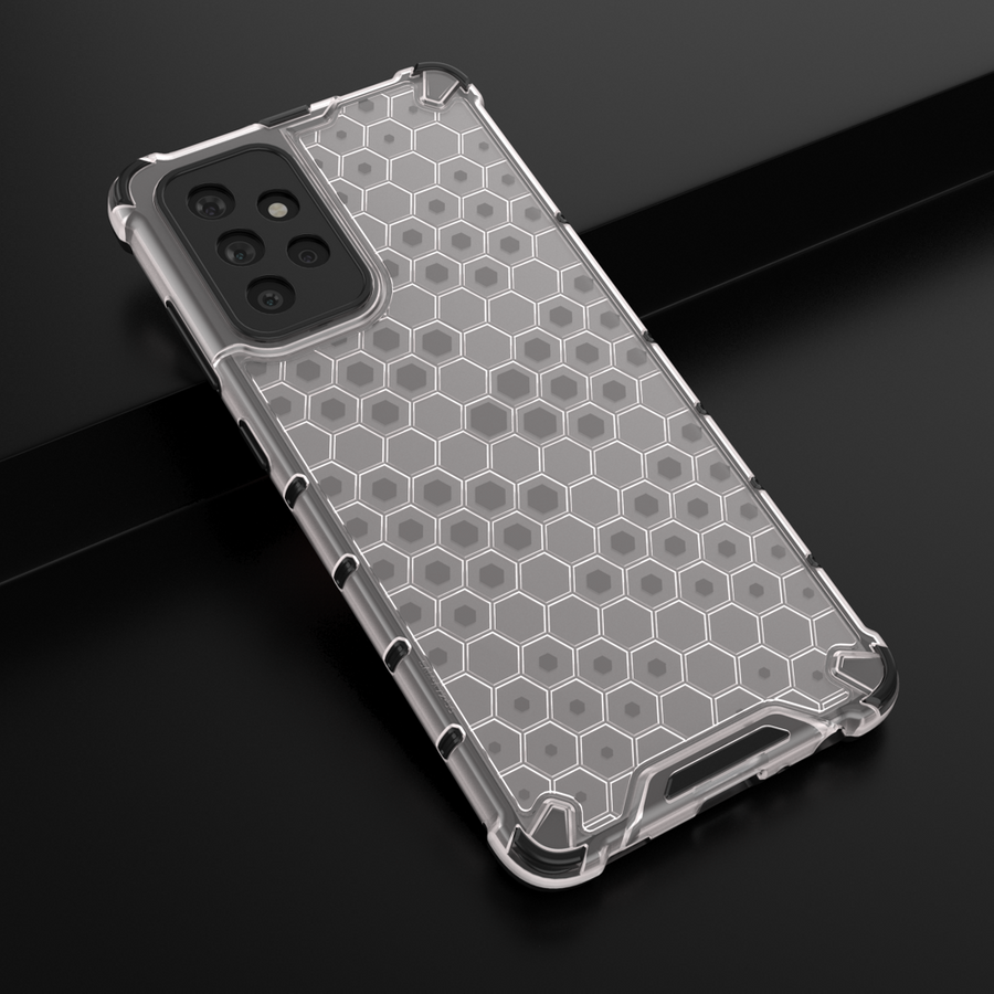 Honeycomb etui pancerny pokrowiec z żelową ramką Samsung Galaxy A53 5G przezroczysty