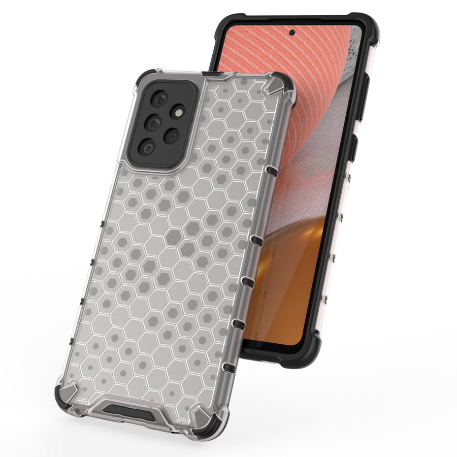 Honeycomb etui pancerny pokrowiec z żelową ramką Samsung Galaxy A53 5G przezroczysty