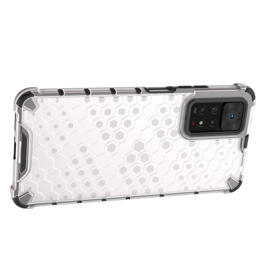 Honeycomb etui pancerny pokrowiec z żelową ramką Xiaomi Redmi Note 11 Pro+ / 11 Pro czarny