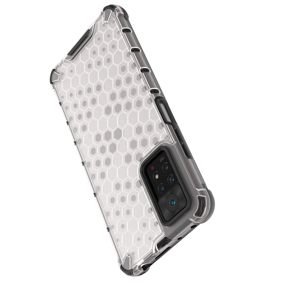 Honeycomb etui pancerny pokrowiec z żelową ramką Xiaomi Redmi Note 11 Pro+ / 11 Pro niebieski