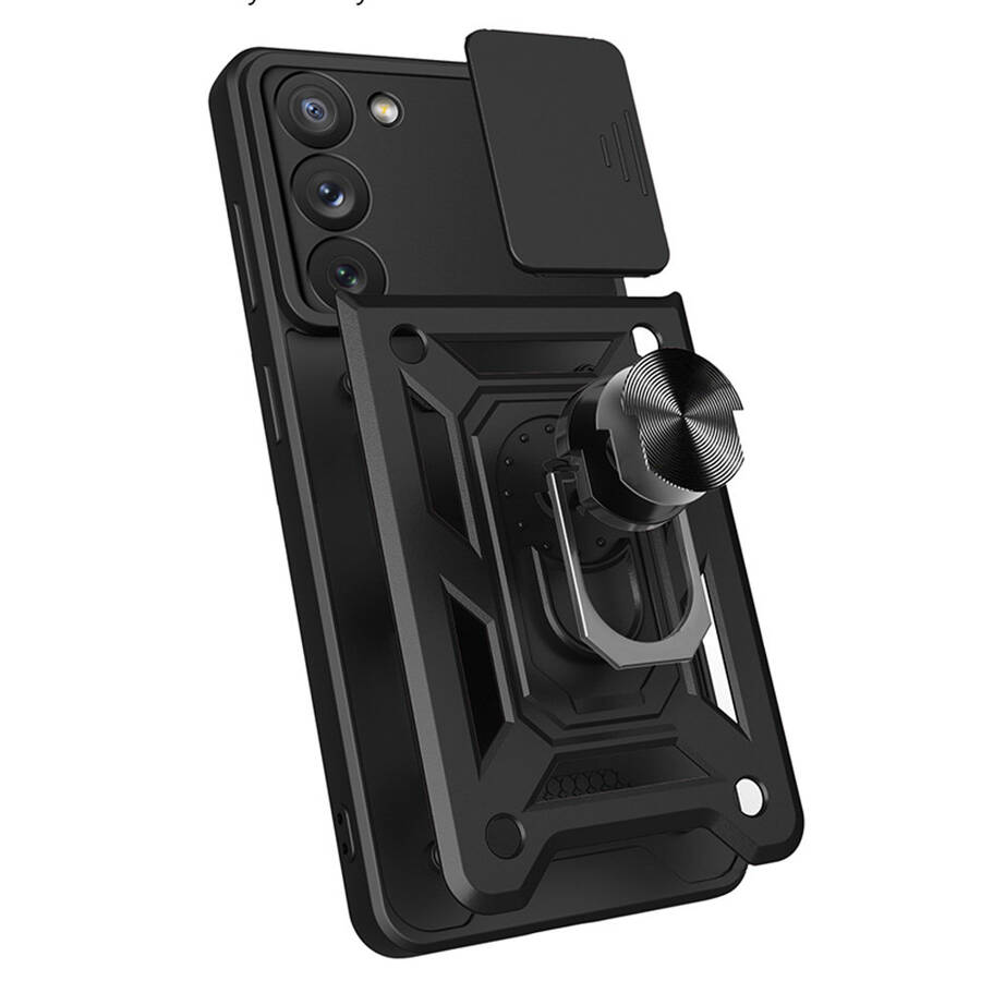 Hybrid Armor Camshield etui do Samsung Galaxy A34 5G pancerny pokrowiec z osłoną na aparat niebieskie