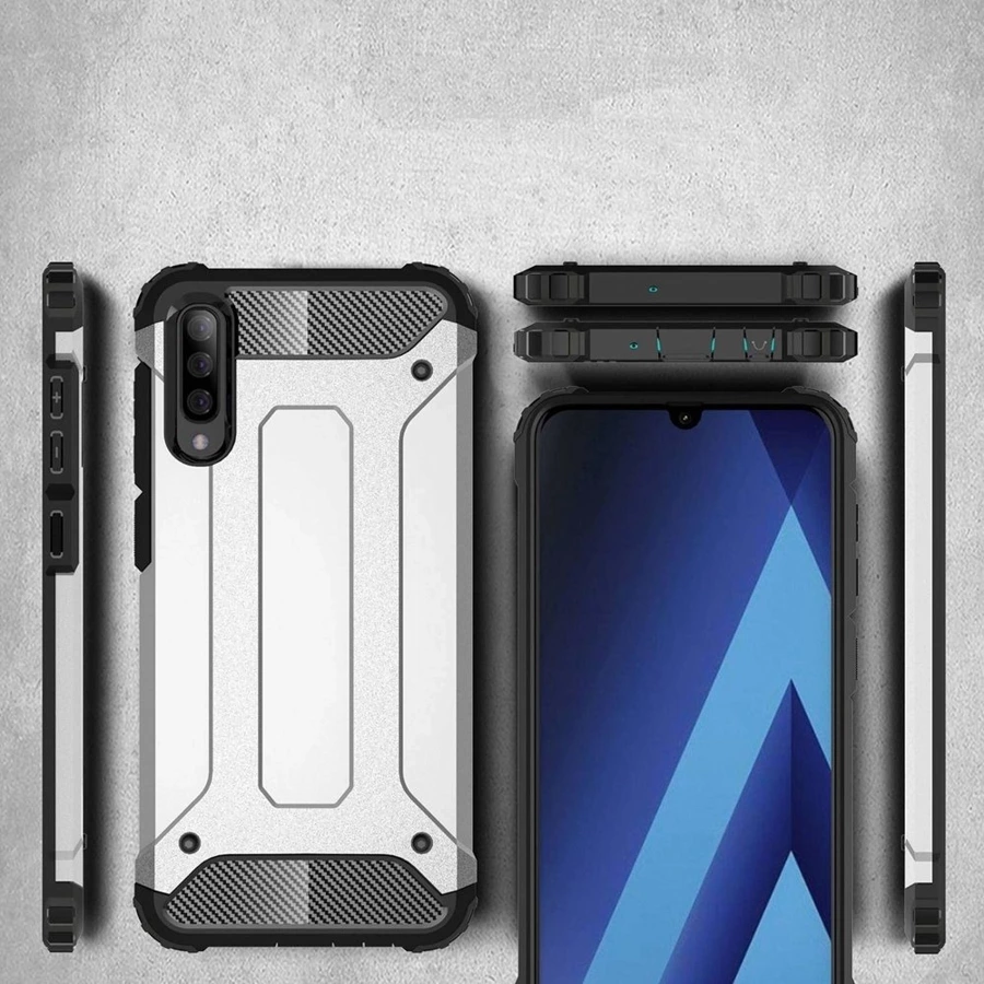 Hybrid Armor pancerne hybrydowe etui pokrowiec Samsung Galaxy A50s / Galaxy A50 / Galaxy A30s czarny