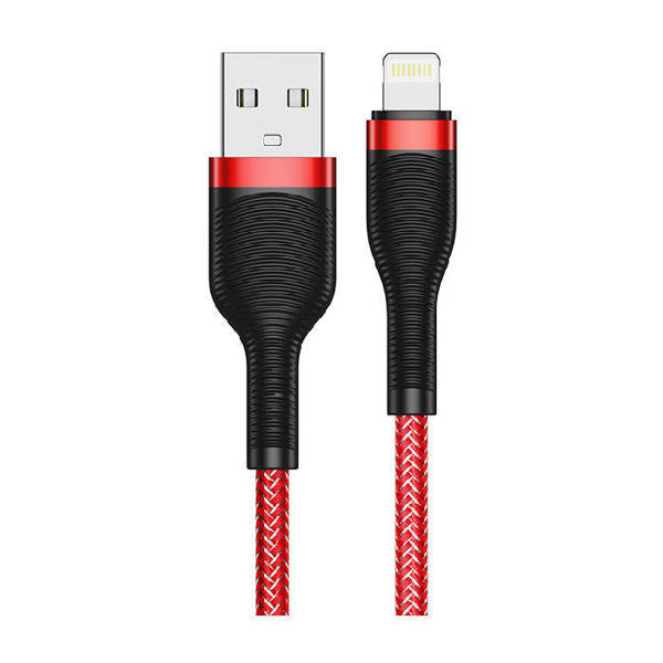 JELLICO USB KABEL - A12 3A MICRO USB 1.2M CZERWONY