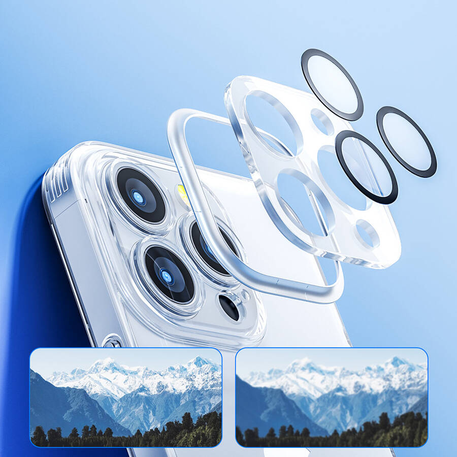 Joyroom 14Q Case etui iPhone 14 obudowa pokrowiec z osłoną na aparat przezroczysty (JR-14Q1 transparent)
