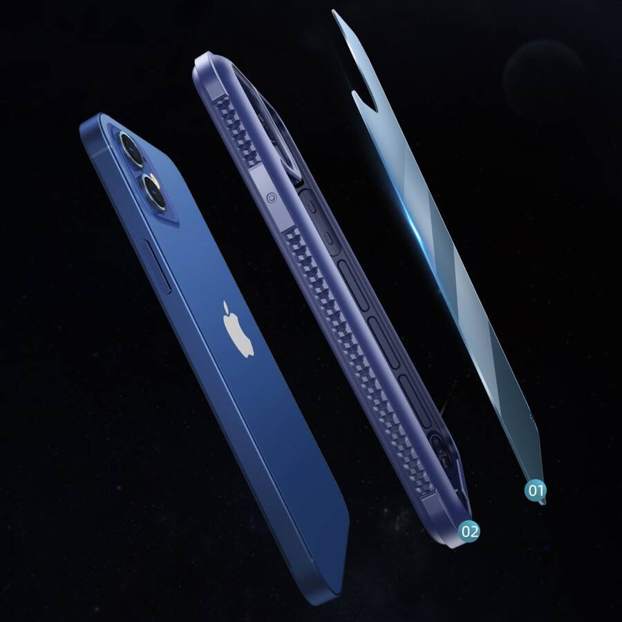 Joyroom Frigate Series pancerne wytrzymałe etui do iPhone 12 mini niebieski (JR-BP770)