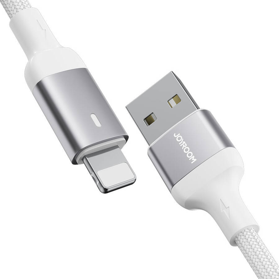 Joyroom kabel USB - Lightning 2.4A A10 Series 1,2 m biały (S-UL012A10)