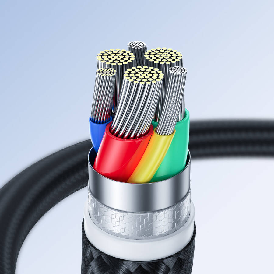Joyroom kabel USB - micro USB 2.4A Surpass Series do szybkiego ładowania i transferu danych 0,25 m czarny (S-UM018A11)