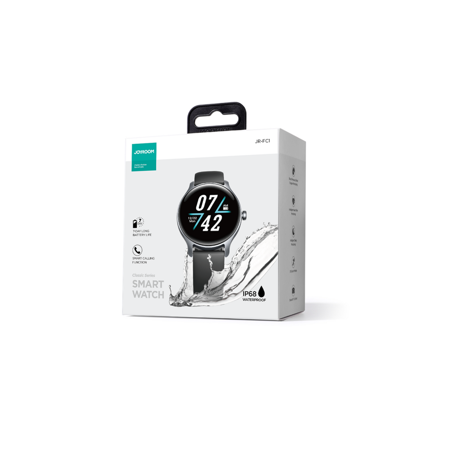 Joyroom smartwatch FC1 Classic Series z funkcją odbierania połączeń IP68 szary (JR-FC1)