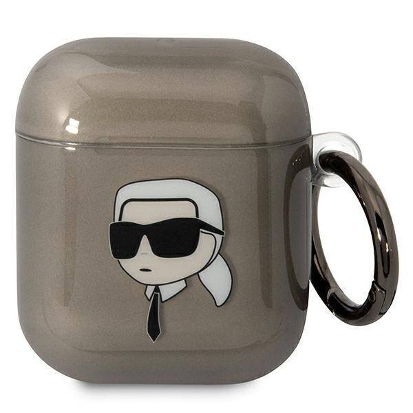 KARL LAGERFELD KLA2HNIKTCK AIRPODS 1/2 COVER CZARNY/BLACK KARL`S HEAD