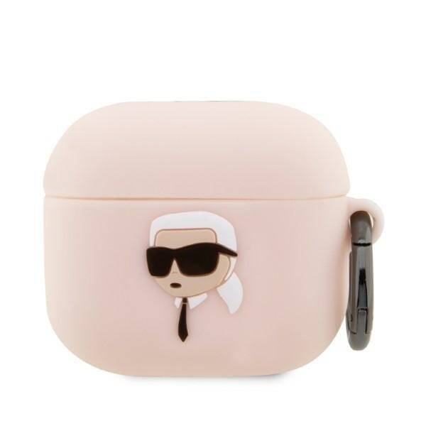 KARL LAGERFELD KLA3RUNIKP AIRPODS 3 COVER RÓŻOWY/PINK SILICONE KARL HEAD 3D