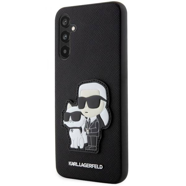 KARL LAGERFELD KLHCA54SANKCPK A54 5G A546 HARDCASE CZARNY/BLACK SAFFIANO KARL & CHOUPETTE