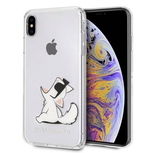 KARL LAGERFELD KLHCI65CFNRC IPHONE XS MAX HARDCASE TRANSPARENT CHOUPETTE FUN