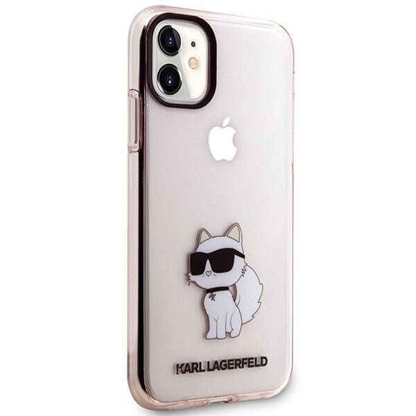 KARL LAGERFELD KLHCN61HNCHTCP IPHONE 11 / XR 6,1" RÓŻOWY/PINK HARDCASE IKONIK CHOUPETTE