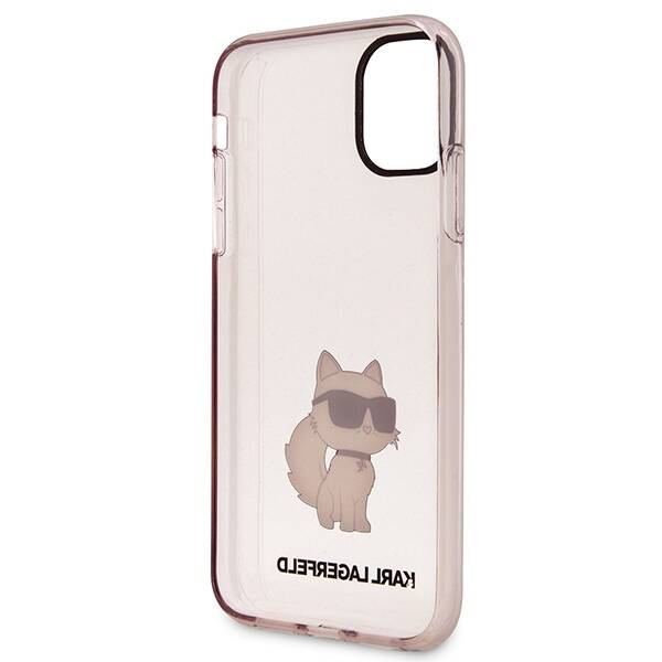 KARL LAGERFELD KLHCN61HNCHTCP IPHONE 11 / XR 6,1" RÓŻOWY/PINK HARDCASE IKONIK CHOUPETTE