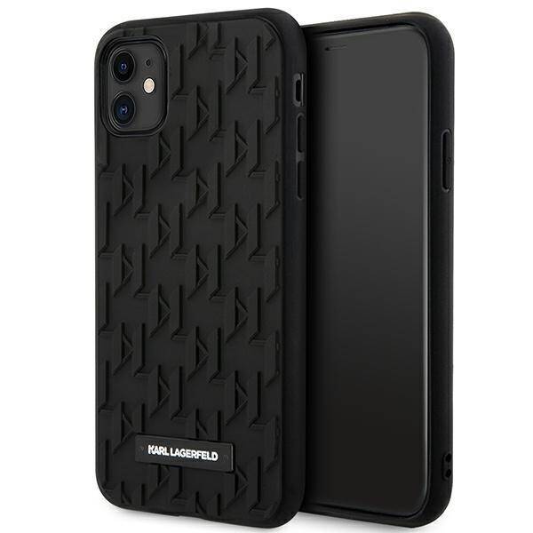 KARL LAGERFELD KLHCN61RUPKLPK IPHONE 11 / XR 6.1" HARDCASE CZARNY/BLACK 3D MONOGRAM