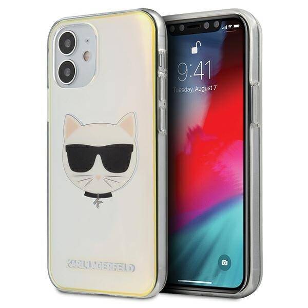 KARL LAGERFELD KLHCP12SCIR IPHONE 12 MINI 5,4" MULTICOLOR HARDCASE IRIDESCENT CHOUPETTE