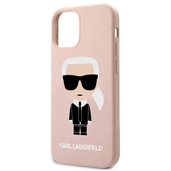 KARL LAGERFELD KLHCP12SSLFKPI IPHONE 12 MINI 5,4" HARDCASE JASNORÓŻOWY/LIGHT PINK SILICONE ICONIC