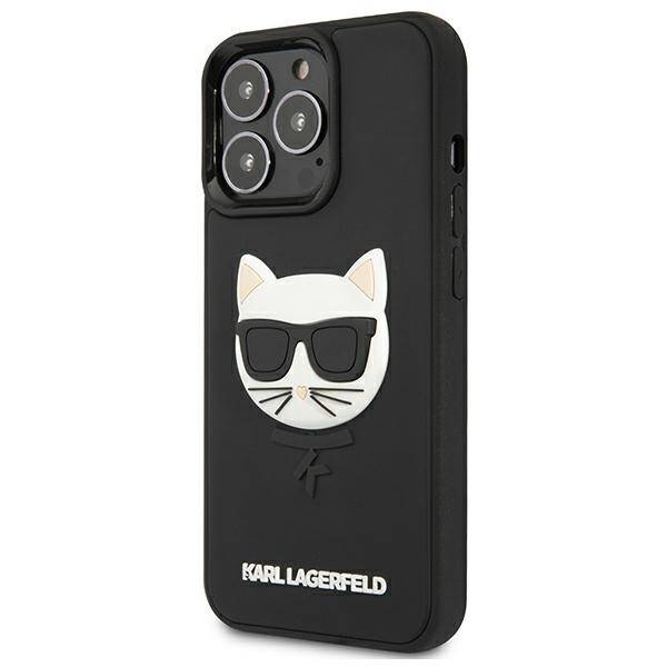 KARL LAGERFELD KLHCP13LCH3DBK 13 PRO / 13 6,1" CZARNY/BLACK HARDCASE 3D RUBBER CHOUPETTE