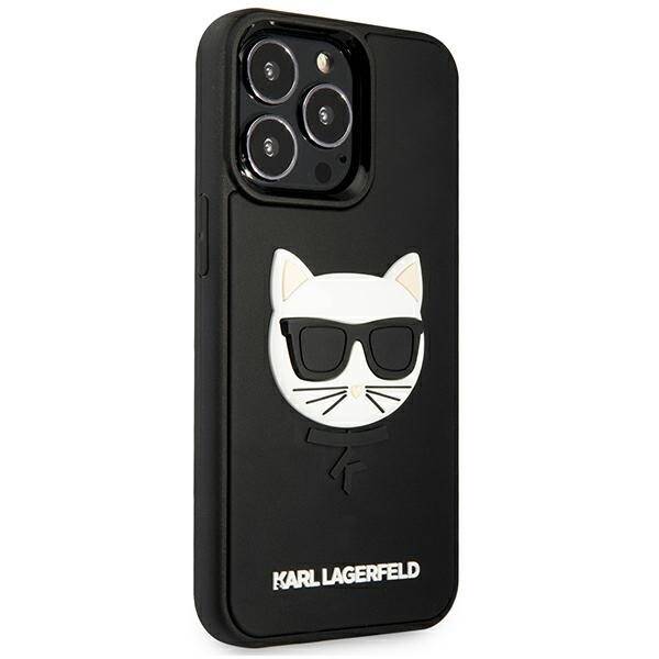 KARL LAGERFELD KLHCP13LCH3DBK 13 PRO / 13 6,1" CZARNY/BLACK HARDCASE 3D RUBBER CHOUPETTE