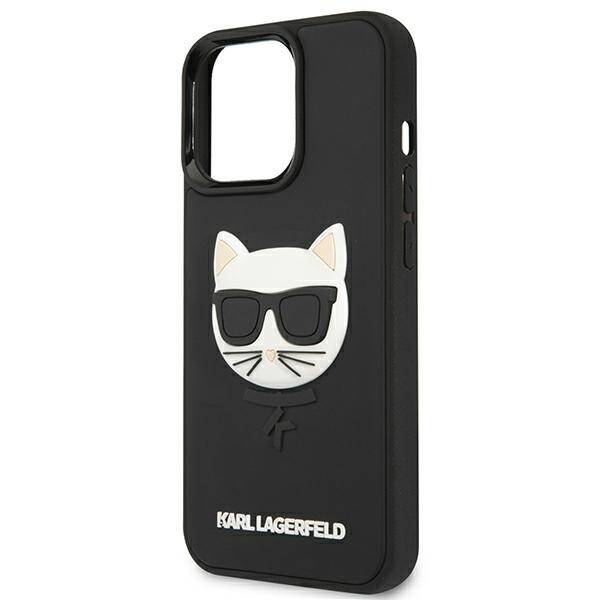 KARL LAGERFELD KLHCP13LCH3DBK 13 PRO / 13 6,1" CZARNY/BLACK HARDCASE 3D RUBBER CHOUPETTE