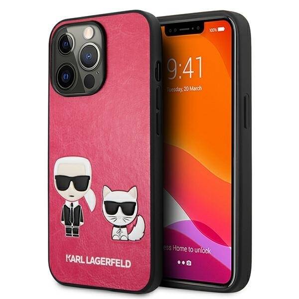 KARL LAGERFELD KLHCP13LPCUSKCP IPHONE 13 PRO / 13 6,1" FUKSJA/FUCHSIA HARDCASE IKONIK KARL & CHOUPETTE