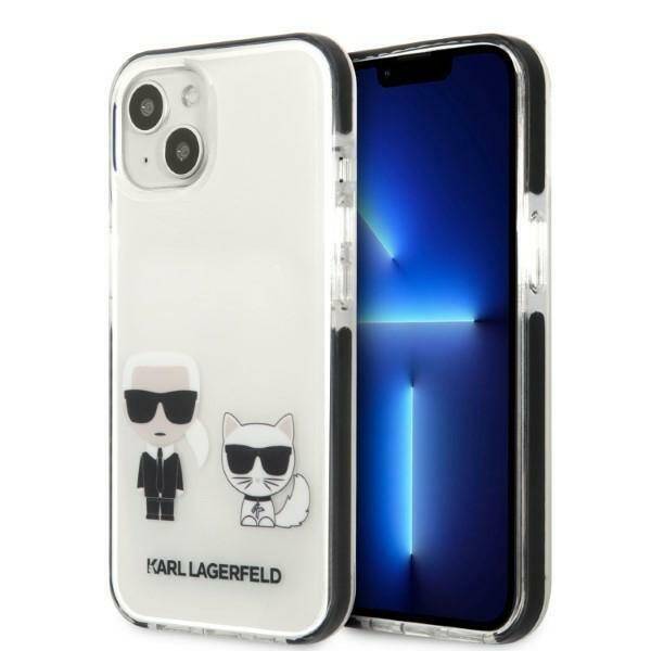 KARL LAGERFELD KLHCP13MTPEKCW IPHONE 13 / 14 / 15 6,1" HARDCASE BIAŁY/WHITE KARL&CHOUPETTE